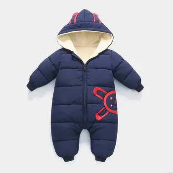 2020 m., Naujas gimęs Kūdikis Dėvi Žiemos Jumpsuit Snowsuit Berniukas Šiltas Plius aksomo Romper Žemyn Medvilnės Mergaitė, drabužiai kūdikiams, drabužiai, paltas