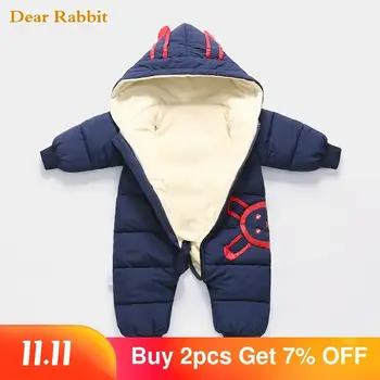 2020 m., Naujas gimęs Kūdikis Dėvi Žiemos Jumpsuit Snowsuit Berniukas Šiltas Plius aksomo Romper Žemyn Medvilnės Mergaitė, drabužiai kūdikiams, drabužiai, paltas