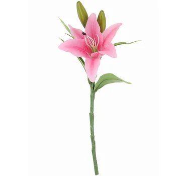 5vnt/daug PVC nekilnojamojo touch lily dirbtinių gėlių namų puošimas, vestuvių papuošimas Etape išdėstymas rekvizitai šilko netikrą gėlių puokštė
