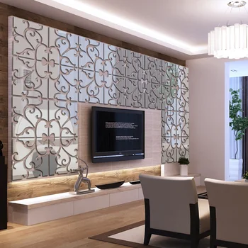 Naujas 3d veidrodis, sienų lipdukai akrilo lipdukas adesivo de parede namų dekoro modernus didelis dekoracija 