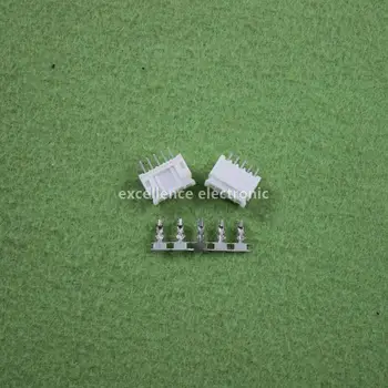 100 Rinkinių, Micro DĻSV 2.0 PH 5-Pin Connector plug Vyras ,Moteris, Garbanos
