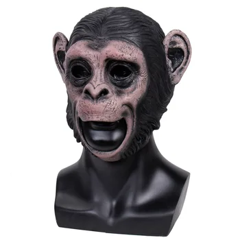 Gorila Kaukė Halloween Mask Gyvūnų Latekso Cosplay Gorila Maskuotis Kaukė Beždžionių Karalius Kostiumai Tikroviški Festivalio Kaukės Prop