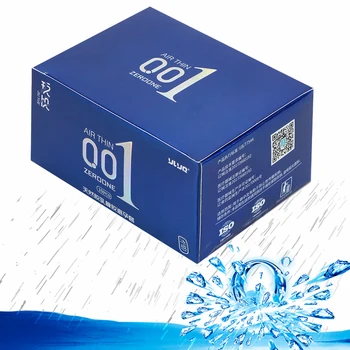 VATINE Hialurono Rūgščių Prezervatyvai 0.01 Ultra Plonas 10 Vnt/Dėžutėje Sekso žaisliukai Vyrams Natūralaus Latekso Ledo Šilumos Touch Sekso Produktai