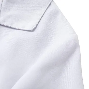 Lab Paltai Gydytojas, Slaugytoja Vienodas Palaidinė Vasaros Plius Dydis Mados Pure Color Multi-Pocket Trumpas Rankovės Laisvi Marškinėliai #L30