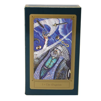 Egzotiškas Taro 78 taro kortų ir knygelė Nathalie Hertz OOP Labai Stilizuota, Unikalus Dvasiškai Įtakos Denio Kortelės