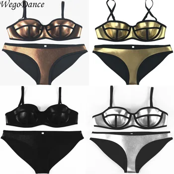 Naujas naktinis klubas gogo kostiumas baras mergina DJ DS etape modelis rodo, seksualus ryškių bikini kostiumas