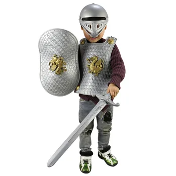Aukštos Kokybės Helovinas Vaikams, Vaikams Knight/Gladiator Dress-up Kostiumas Šarvai+Shield+Sword+Šalmas 
