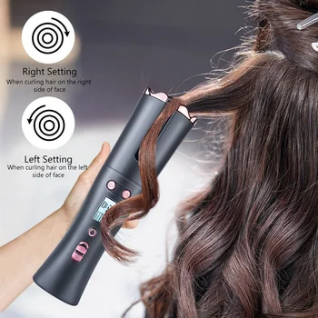 Garbanoti Geležies Automatinė Hair Curler Belaidžio Įkrovimo Garbanoti Lazdelė Plaukų Dvejoti Žnyplės Belaidžius Oro Curler Garbanoti Plaukai, Garbanos