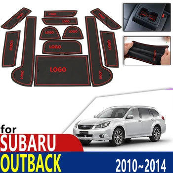 Anti-Slip Gumos Puodelio, Pagalvėlės, Durų Groove Kilimėlis Subaru Impreza 2010 2011 2012 2013 Priedai kilimėlis telefono
