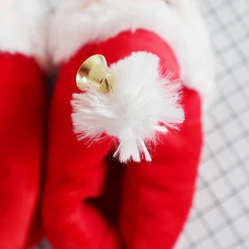Size35-42 Juokinga Santa Claus Pliušinis Šlepetė, Moterų Žiemos Mielas Kalėdų Pliušinis Maišelį kulno Šlepetės Animacinių filmų Patalpų Medvilnės Šlepetės Dovana