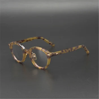 Derliaus Kokybės Acetato akinių rėmeliai OG Leeds daugiakampio akiniai moterys vyrai originalo langelyje atveju recepto objektyvas