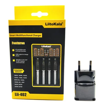 LiitoKala lii-202 Lii-100 is-402 1.2 V, 3,7 V 3.2 V 3.85 V AA /AAA 18650 18350 26650 NiMH ar ličio baterija, 