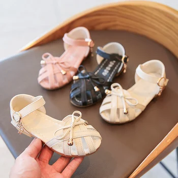 JY 2020 atvėsti Vasaros Vaikų mergaičių batai Butas atsitiktinis batų kvėpuojantis mergina sandalai 21-36 3colors T201 TB02