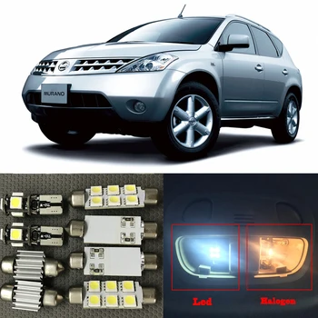 13pcs Balta Auto LED Vidaus apšvietimo Lempučių Rinkinys, Skirtas 2003-2007 M. 