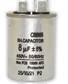 Oro Kondicionieriaus Dalys CBB65 aliuminio korpusas kondensatorius 5UF 6UF 8UF 10UF 12UF 14UF 15UF 16UF
