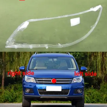 Priekiniai Žibintai Dangtelis Skaidrus Žibintų lempų gaubtų Shell Kaukė Stiklo Lempos Atspalvis Volkswagen VW Tiguan 2009 m. 2010 m. 2011 m. 2012