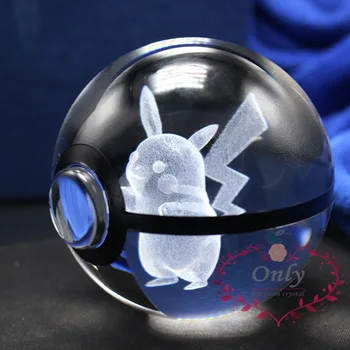 Naujas Mados Mielas Amino 3D Kristalų, Stiklo Kamuolys su LED bazės figiure Kalėdų Dovanos