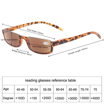 Mados atsitiktinis Skaitymo akiniai vyrams ir moterims pavasario vyrių lengvas pusė rėmelių akiniai nuo saulės 0.5 1.0 1.5 2.0 2.5 3.0 4.0 ..