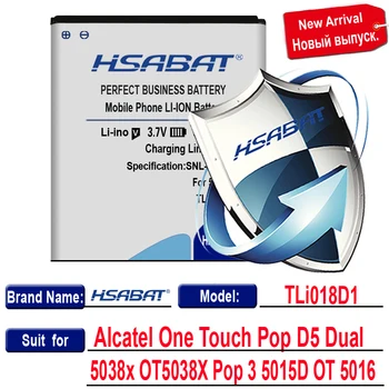HSABAT Baterija Alcatel One Touch Pop D5 Dual 5038x OT5038X Pop 3 5015D OT 5016 Batterie TLi018D1 TLi018D2