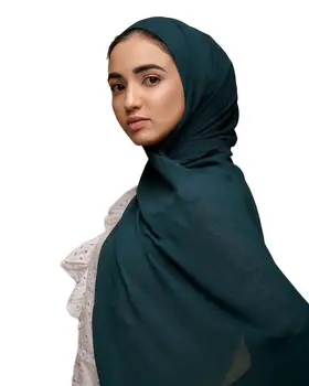 10 vnt/daug Aukštos Kokybės Vingiuoti Šifono Hijab Šalikas Skaros Ponios Musulmonų Mados Paprastas Apsiaustas Lankelis Ilgi šalikai/šalikas 180*75cm