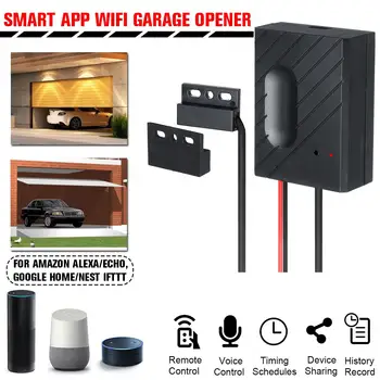 WiFi Smart Home Garažo Durų Atidarytuvas Belaidžio Nuotolinio valdymo pultelis Dirbti Su TUYA SmartLife App 