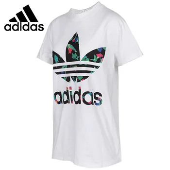 Originalus Naujas Atvykimo Adidas Originalus DIDELIS TREFOIL TEE moteriški marškinėliai marškinėliai trumpomis rankovėmis Sportinę aprangą