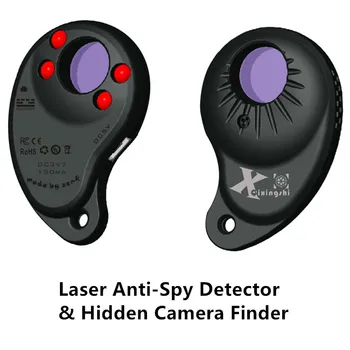 1-3M IR Šviesa Visus CCD ir CMOS Paslėptas Objektyvas Detektorius Laikomo Fotoaparato Tracker Mažiausia(Juoda,Plastiko)