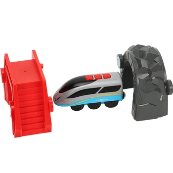 3pcs Smart Traukinio Rinkinį Diecast Protingi Vaikai Traukinio Žaislų Suderinama Medinių Bėgių kelio Traukinio Elektriniai Žaislai Vaikams