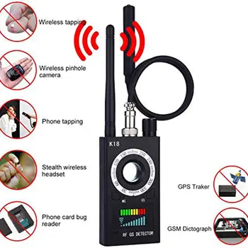 Anti-spy Detektorių, Kameros Objektyvas Detektorius Privatumo Apsaugos GSM Garso Klaidą Finder Aptikti Belaidę Produktų GPS RF Signalo Tracker