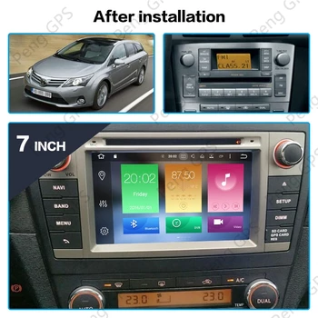 Android 10.0 CD DVD Grotuvas Toyota Avensis 2009-m. GPS Navigacijos, Multimedijos Headunit Touchscreen Su Carplay DSP 4+64G