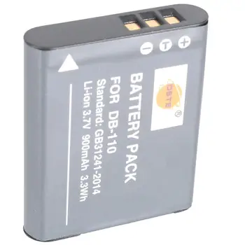 DSTE 2x DB-110 Baterija su USB Įkroviklio Ricoh GR III,Ricoh WG-6,Ricoh G900,Ricoh G900SE Fotoaparatas