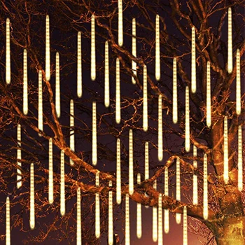 BEIAIDI 30CM 50CM Meteoras Dušas Lietaus Vamzdžių LED Styginių Šviesos 8Tube Lietus Nukris Varveklis Kalėdų Vestuvių Pasakų String Garliava