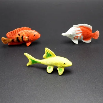12 spalvingų tropinių vandenynų žuvų angelfish dekoratyvinės žuvys modelis žaislas modeliavimas žuvų kolekciją žaislą dovanų
