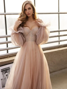 Derliaus Paplūdimio Blush Pink Vestuvių Suknelės, Brangioji, Nėriniai Appliqued Boho Princesė Vestuves Suknelė Plius Dydis Vestuvių Suknelė
