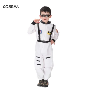 Onesie Vaikai Piloto Uniformos Kostiumas Berniukui kosmonauto kostiumas Kostiumas Pajėgų Policininkas Astronautas Kūno Kostiumas, Cosplay Vaikų vientisas Kostiumai