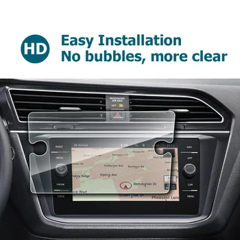 RUIYA Automobilių Screen Protector For Tiguan 8 Colių 2018 GPS Navigacija, Touch Centro Ekranas Auto Interjero Apsaugoti Lipdukai Priedai