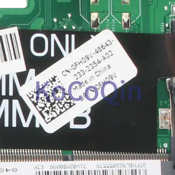 KoCoQin Nešiojamojo kompiuterio motininė plokštė, Skirtas DELL Inspiron 14R N4110 HM67 Mainboard 0FH09V 0FH09V DA0V02MB6E1 DDR3