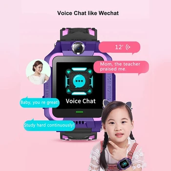 K12 Vaikai Smart Laikrodžiai anglų kalba Vandeniui Antilost Vaikų Touch Skardžiai Protingas Žiūrėti LBS Padėties nustatymo Kalbėti Žiūrėti