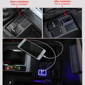 XCGaoon QC3.0 Quickcharge Automobilinis Įkroviklis Dvigubas USB Telefonas PDA DVR Adapteriu, Plug & Play Kabelis NISSAN