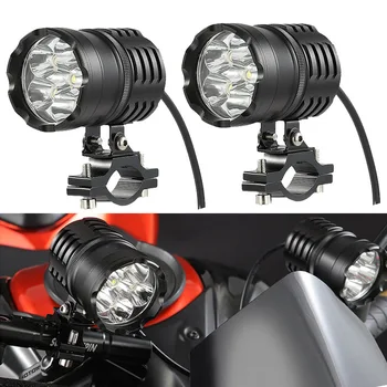 1x Universalus Motociklo priekinių Žibintų Lemputė LED Moto Motoroleris 6500K Šviesos Hi/Lo transporto Nuoma priekinis Žibintas, Priešrūkinis Žibintas Darbo Vietoje Šviesos 3500LM