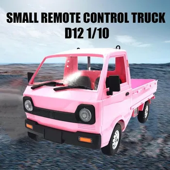 WPL D12 1:10 4WD RC Automobilių Modeliavimo Drift Laipiojimo Sunkvežimių LED Šviesos kelyje 260 Brushed Varikliu D12 Automobilių Vaikams, Dovanos, Žaislai