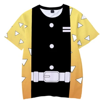 3D kūdikių berniukų Marškinėliai girl Anime Demon Slayer: Kimetsu Nr. Yaiba Juokinga T Shirts vasaros Harajuku berniukai drabužių Streetwear tees Viršūnės