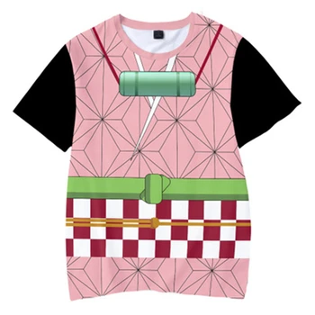3D kūdikių berniukų Marškinėliai girl Anime Demon Slayer: Kimetsu Nr. Yaiba Juokinga T Shirts vasaros Harajuku berniukai drabužių Streetwear tees Viršūnės