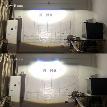 Ronan 2vnt PTF LED rūko žibintų 1300LM projektoriaus objektyvas 6000K Universalus Bifocal Objektyvas atsparus Vandeniui Akiratyje Automobilių Žibintai Priedai