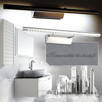 3W 5W 7W LED veidrodis žibintai modernus minimalistinio nerūdijančio plieno vonios kambarys, vonios veidrodis lempos miegamojo lempa sieninis žibintas