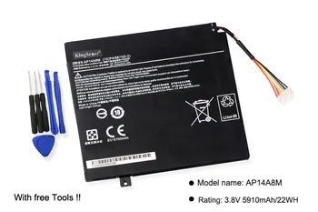 KingSener AP14A8M Baterija Acer Iconia Tab 10 pakeitus Bateriją A3-A20 A3-A20FHD SW5-011 SW5-012 AP14A8M AP14A4M 5910mAh