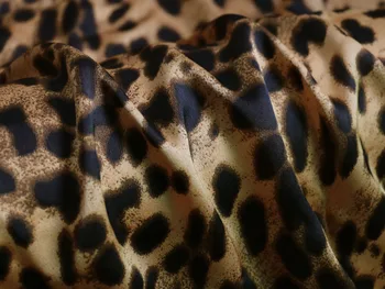 100cm*150cm Leopard Medžiaga Minkštas Krepo Satino Audinio Suknelė Minkštas