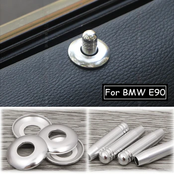 Aliuminio Lydinys Interjero Lipdukai BMW 3 Serijos BMW E90 E92 E93 Durų Užraktas Pin Rankenėlės Ir Apima Apdailos Rėmas Apima Priedai