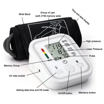 Sveikatos Priežiūros Nauja Automatinių Sphygmomanometer Tensiometro Skaitmeninis kraujospūdžio matuoklis Riešo Kamertonas ' BP Kraujo Spaudimo Matuoklis