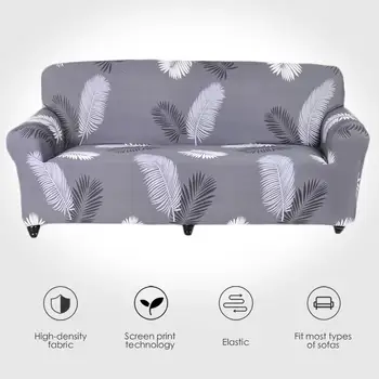 Vientisos Spalvos Poliesterio Sofa Padengti Didelio Elastingumo neslidus Sofos Slipcover Universalus Baldai, Kėdės Raštas Dangtis